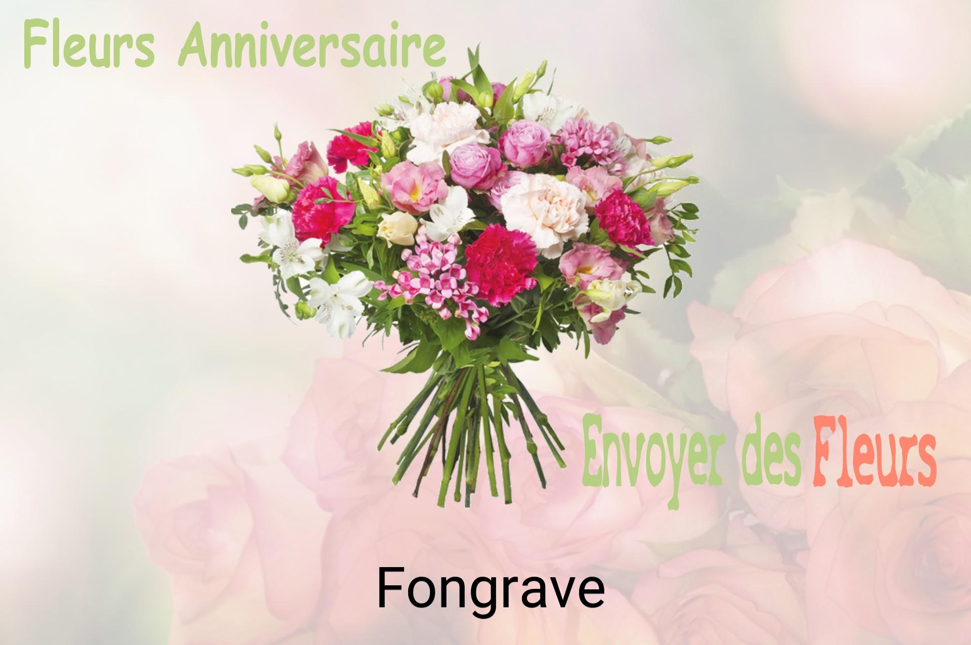 Bouquet de fleurs d’anniversaire livré à Fongrave