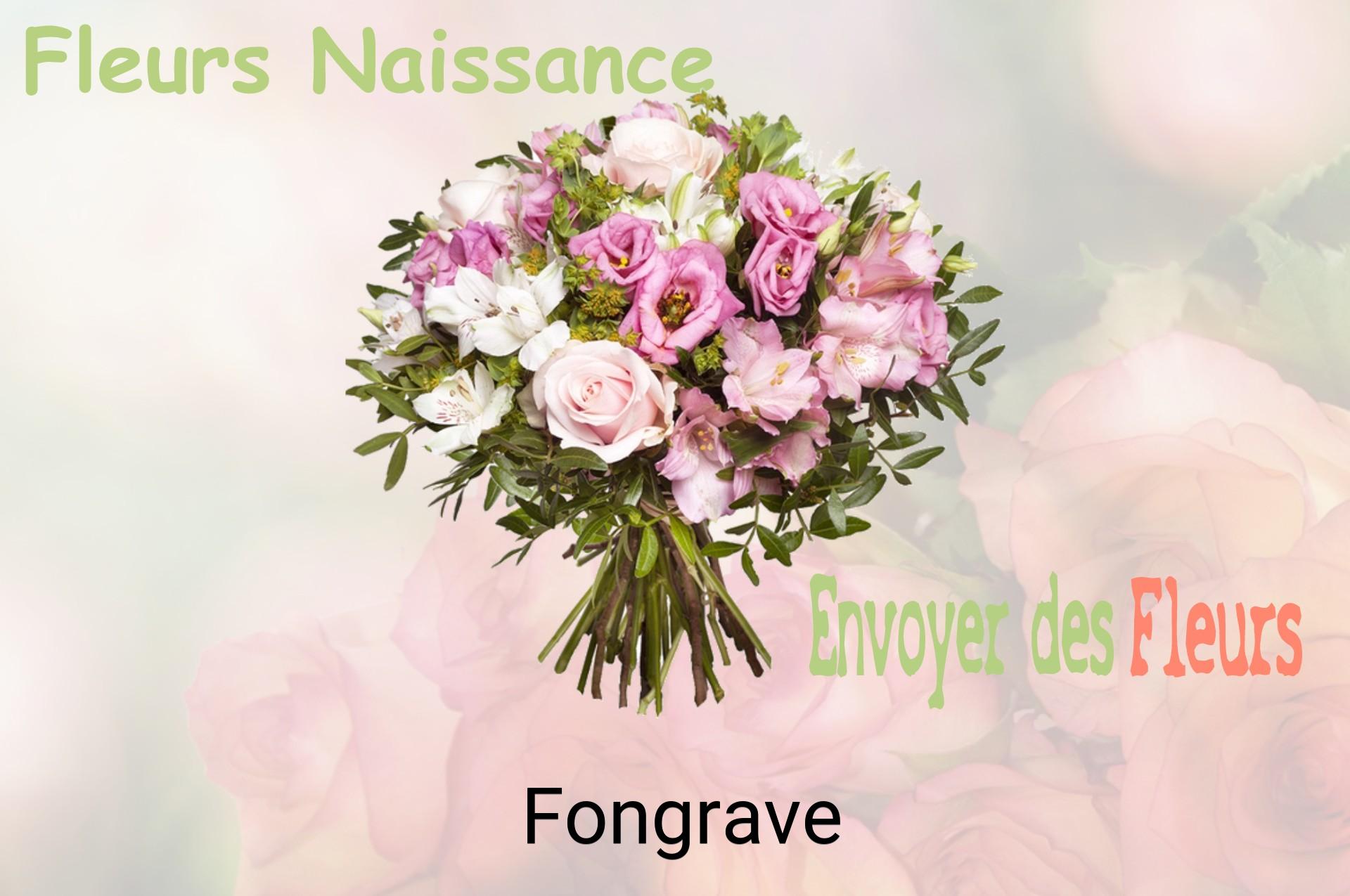 Bouquet de fleurs de naissance livré à Fongrave